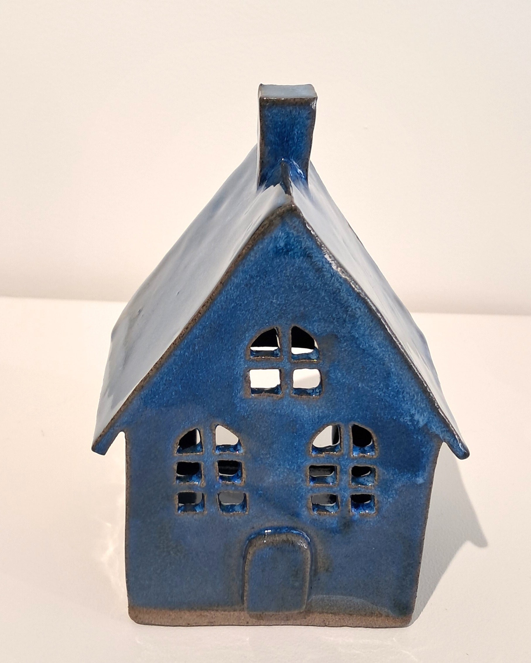 Dwelling at Dusk - Large Dark Blue
