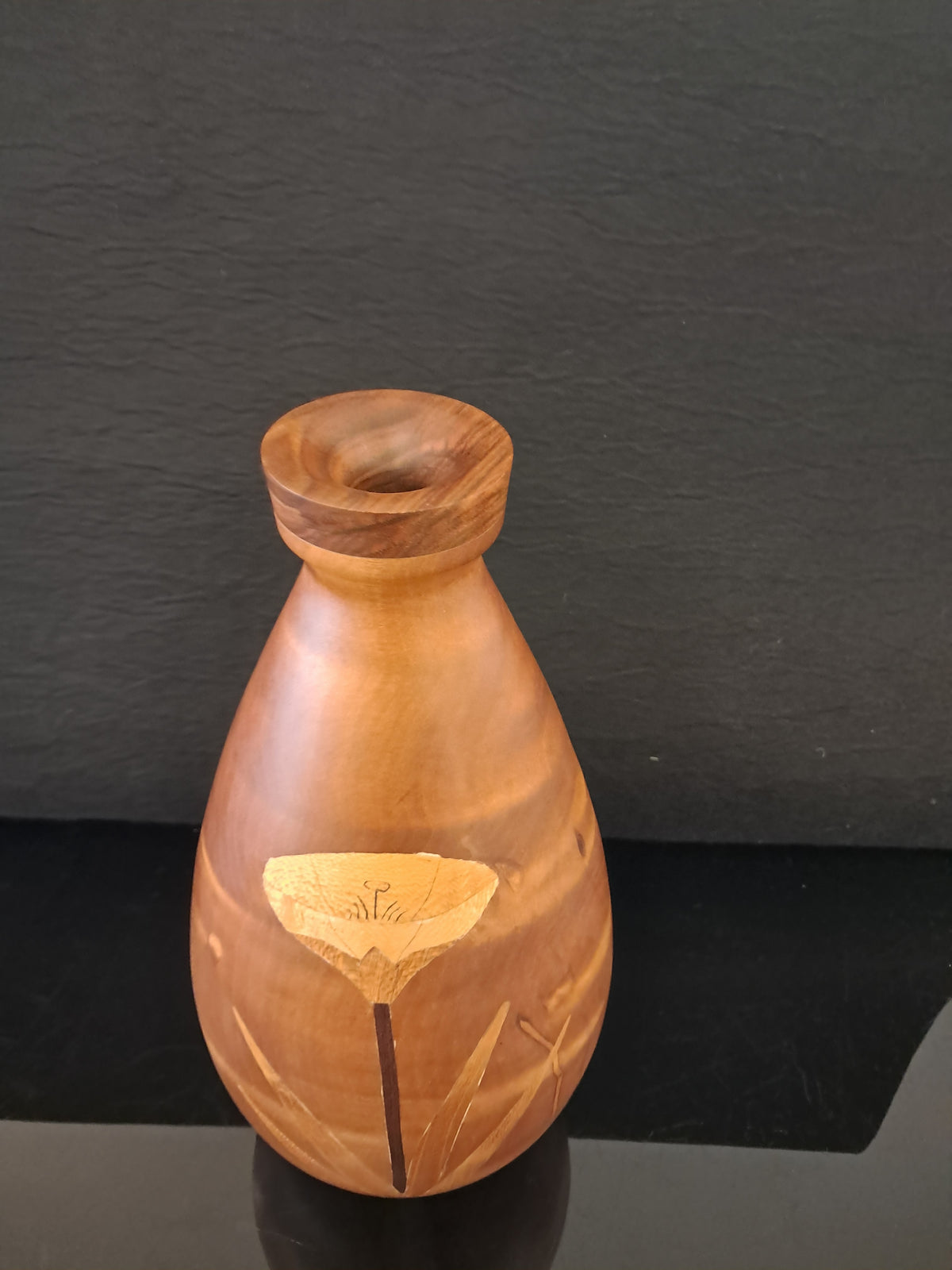 Inlaid Tall Vase