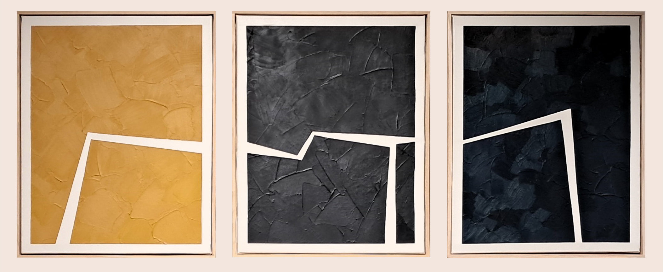 Geometric Study Triptych