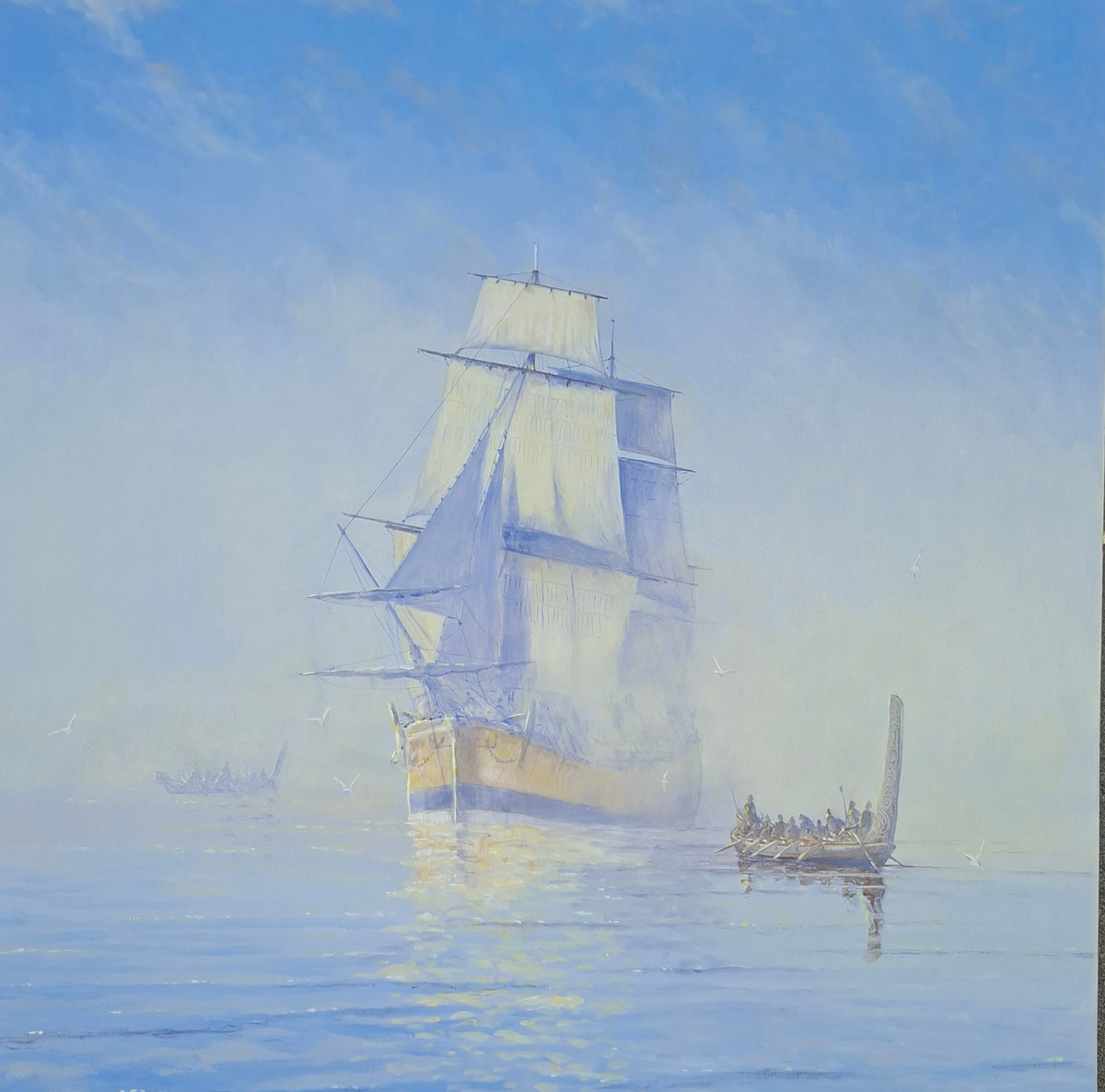Morning Mist HMS Endeavour 1769