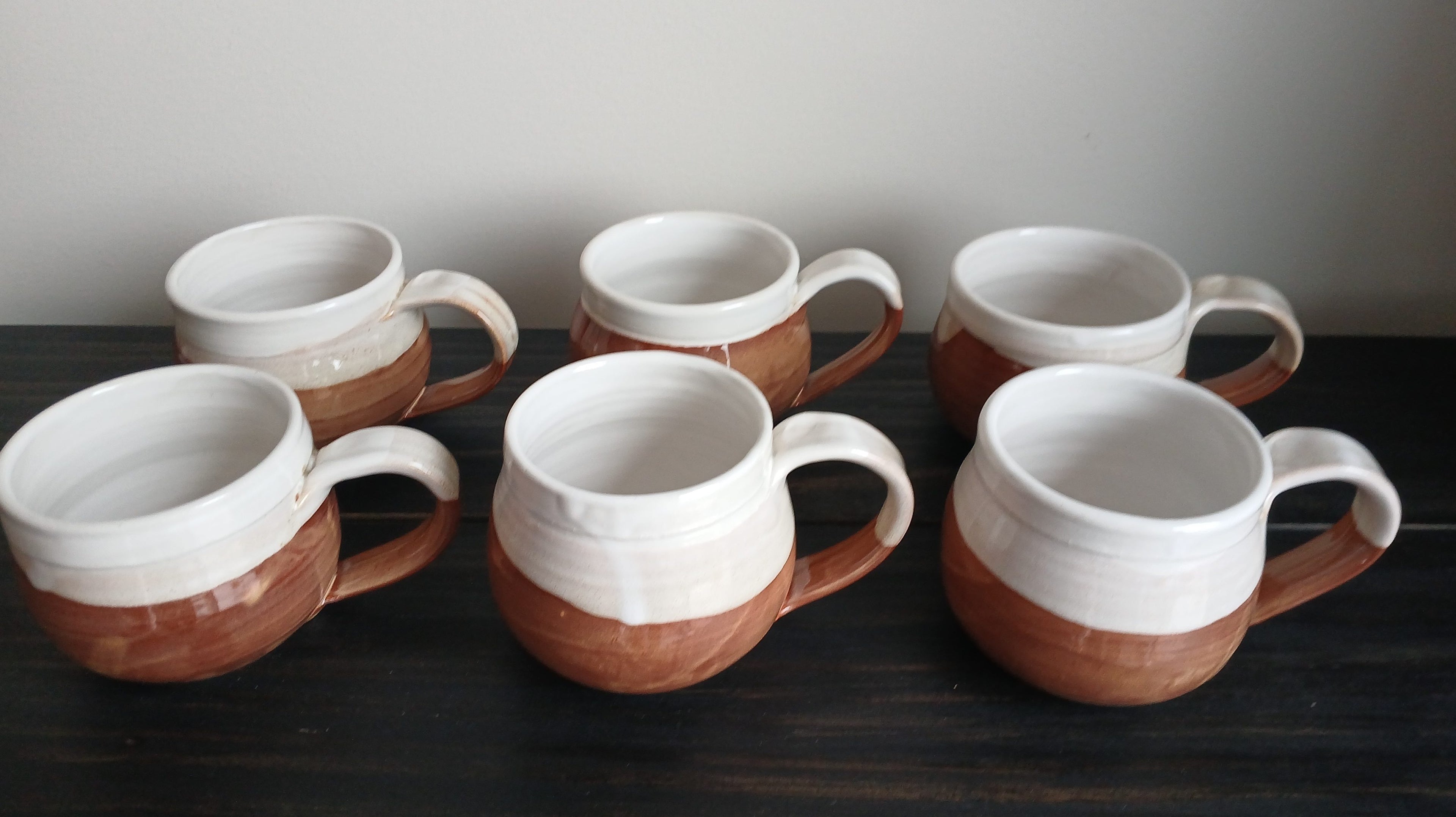 Set of Six Chocolate Mugs