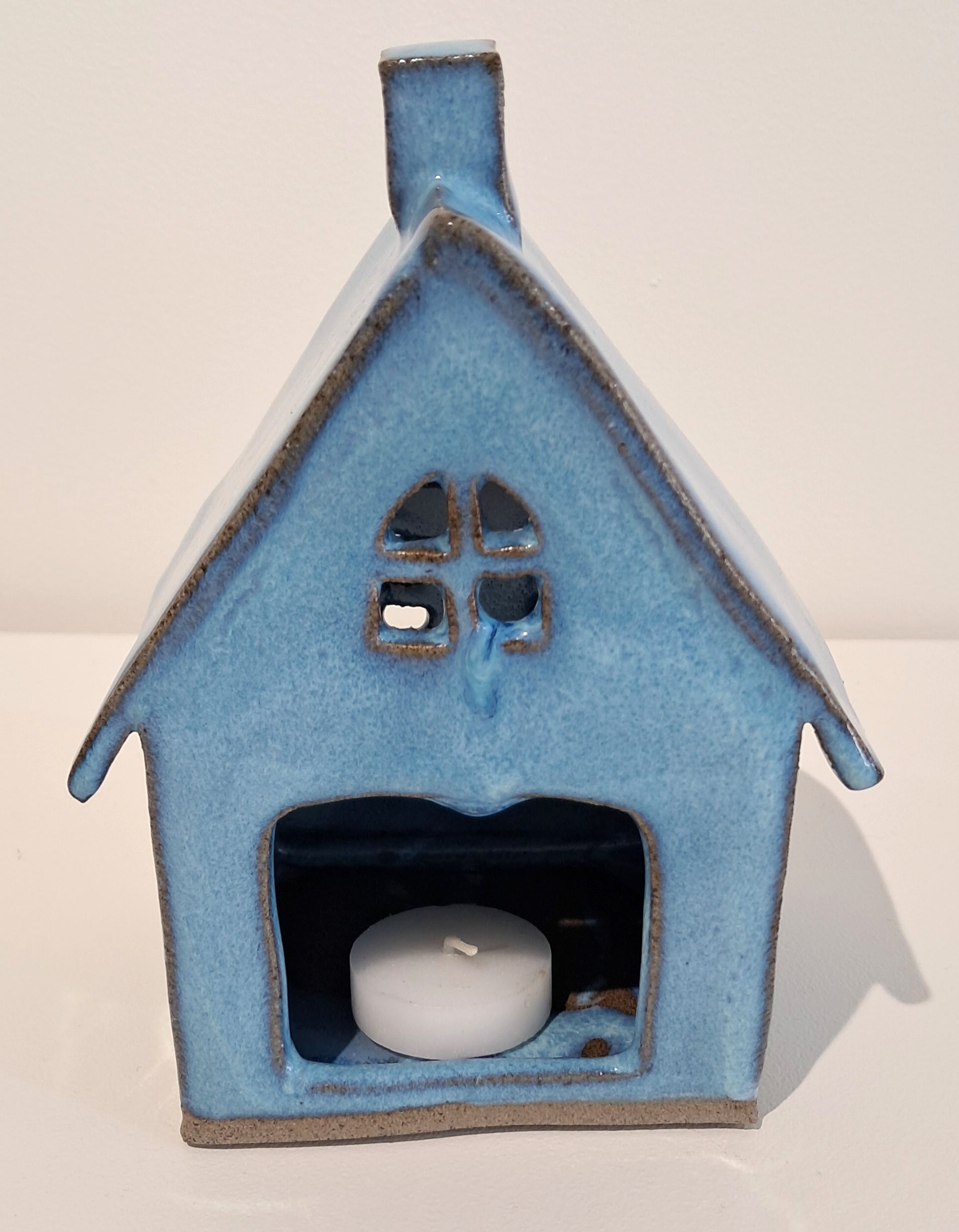 Dwelling at Dusk - Large Light Blue