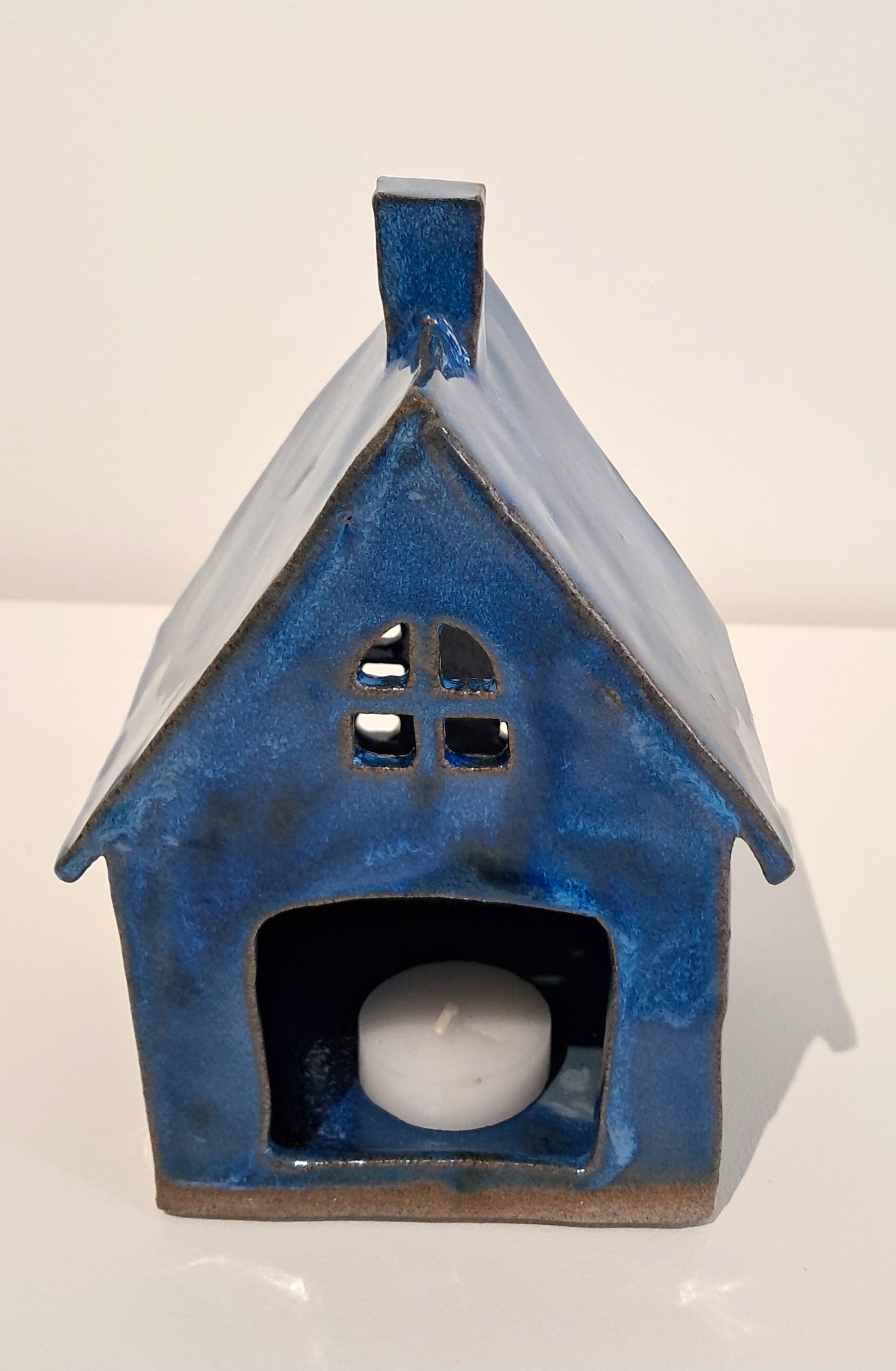 Dwelling at Dusk - Large Dark Blue