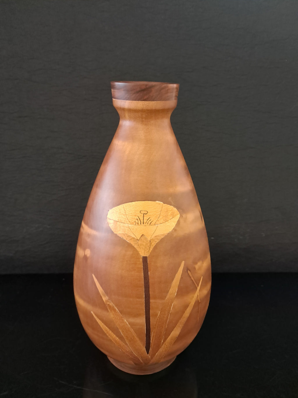 Inlaid Tall Vase