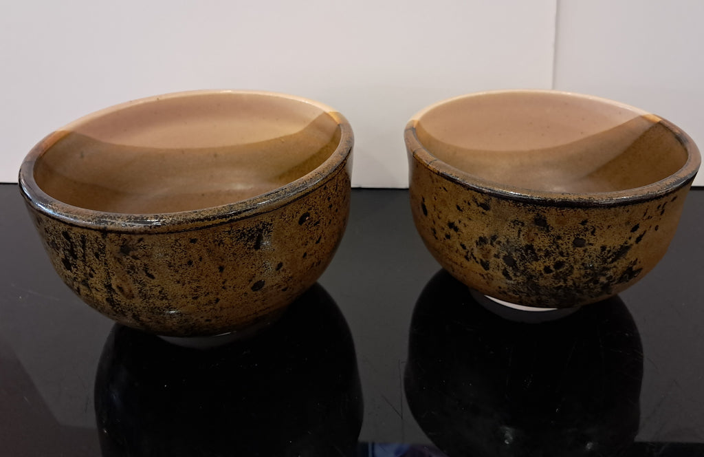 Teadust & Almond Bowls Pair